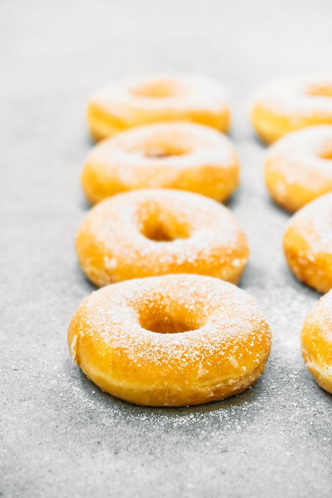 Sweet dessert with many donut photo