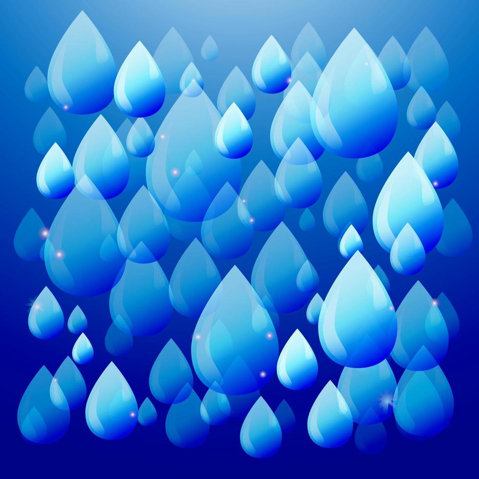 Water Drops Background vector
