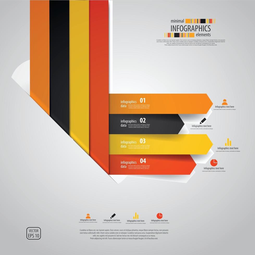 vector de elementos mínimos de infografía