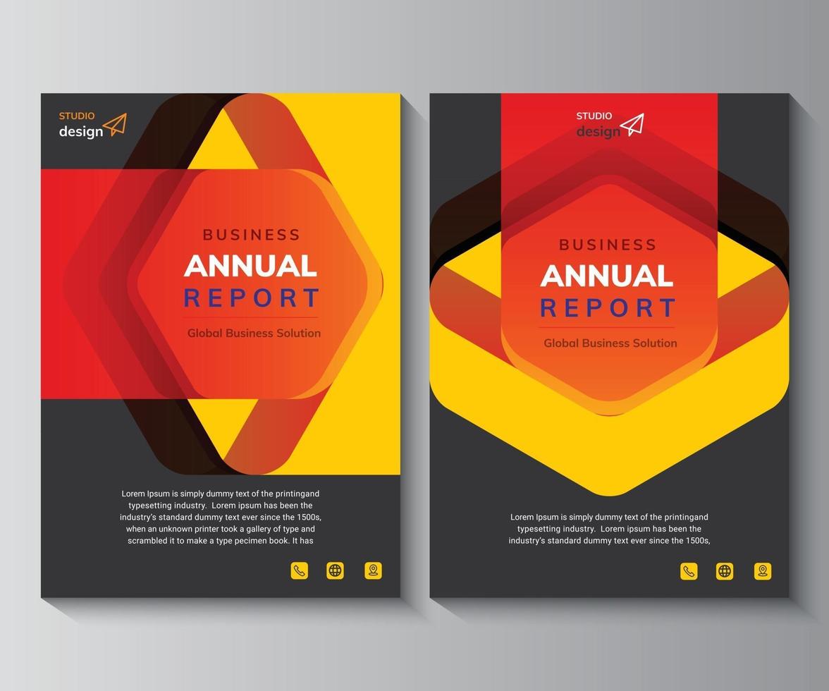 Annual Report design Layout Multipurpose use for any Business Project, annual report, Brochure, flyer, Poster, Booklet, etc. vector