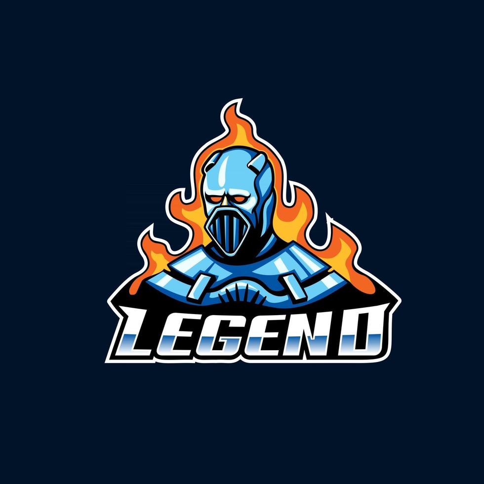 Legend mascot logo icon design concept vector