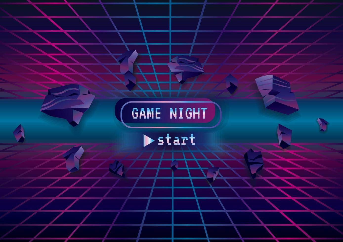 Game zone game on abstract art background vector