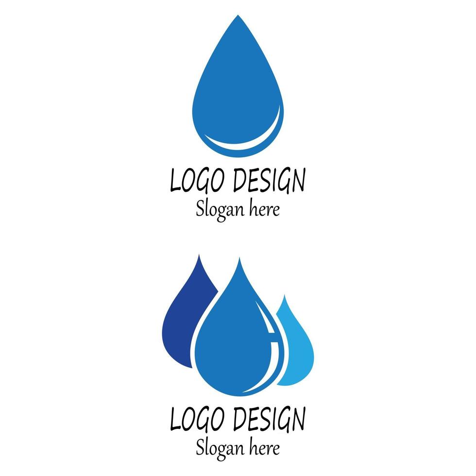 Water drop Logo Template vector illustration design