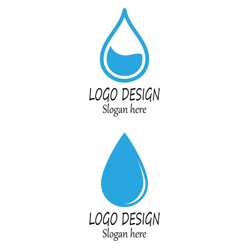 Water drop Logo Template vector illustration design