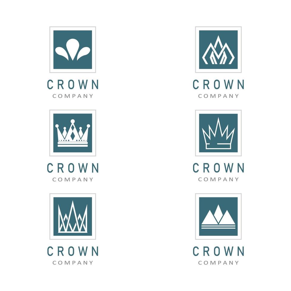 Crown Logo Template vector icon illustration design
