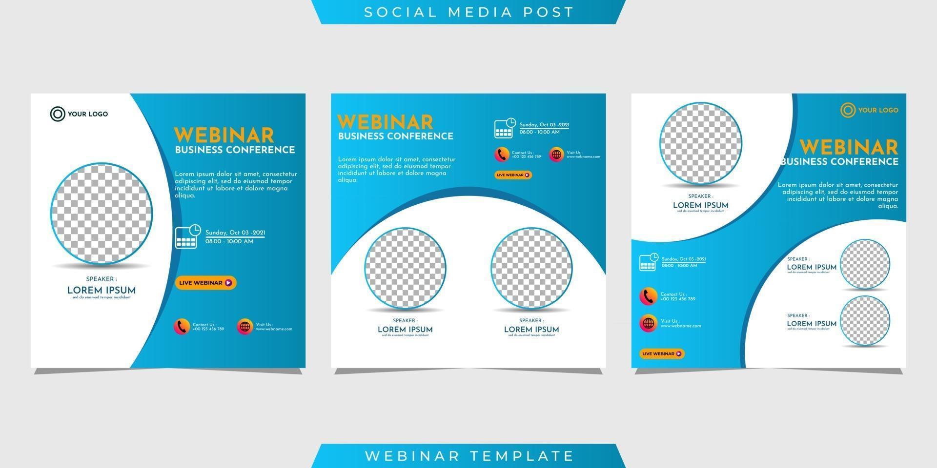Creative design collection of social media story post templates on a light blue gradient background vector