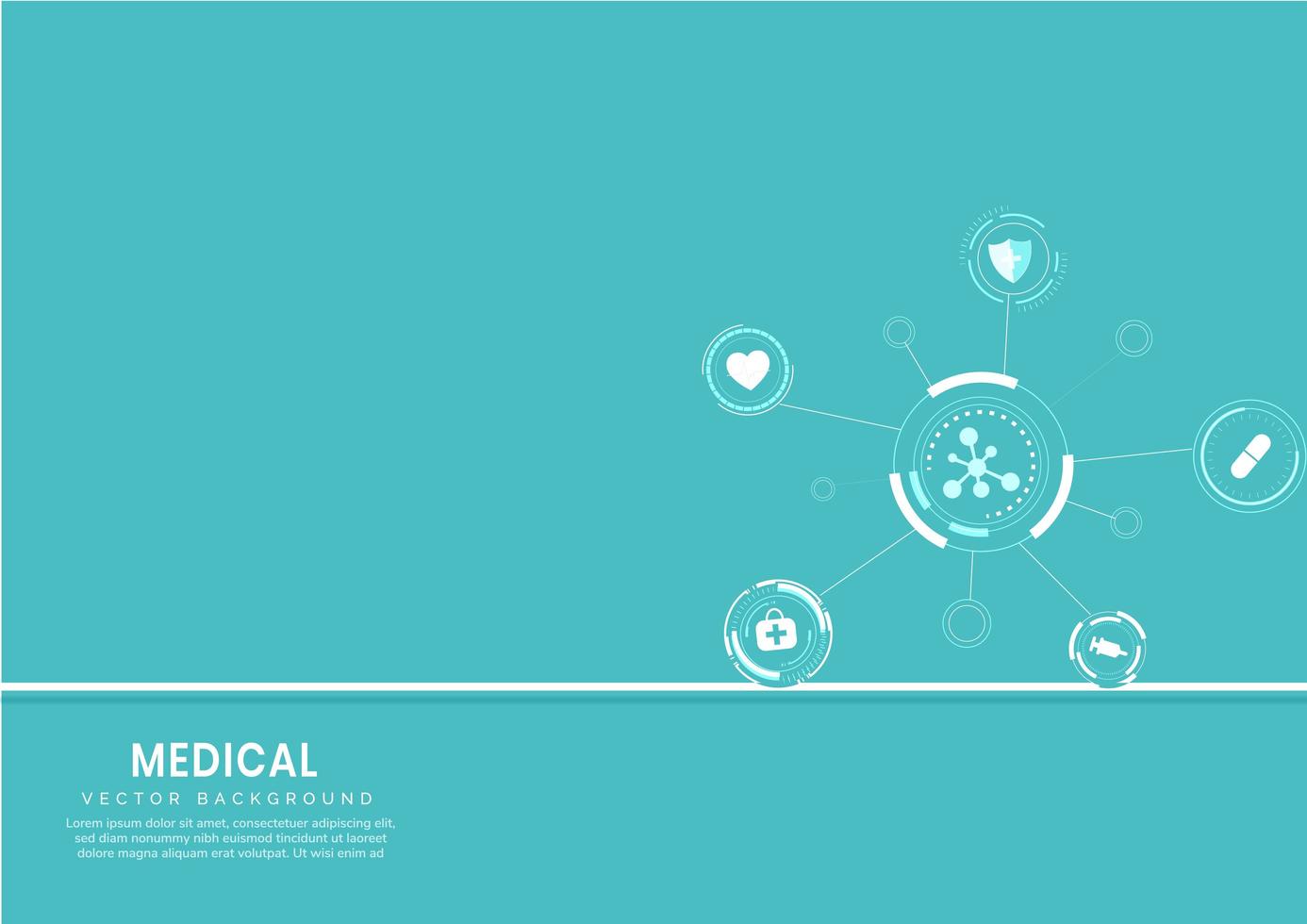 Abstract medical and science concept and health care icon pattern background. vector