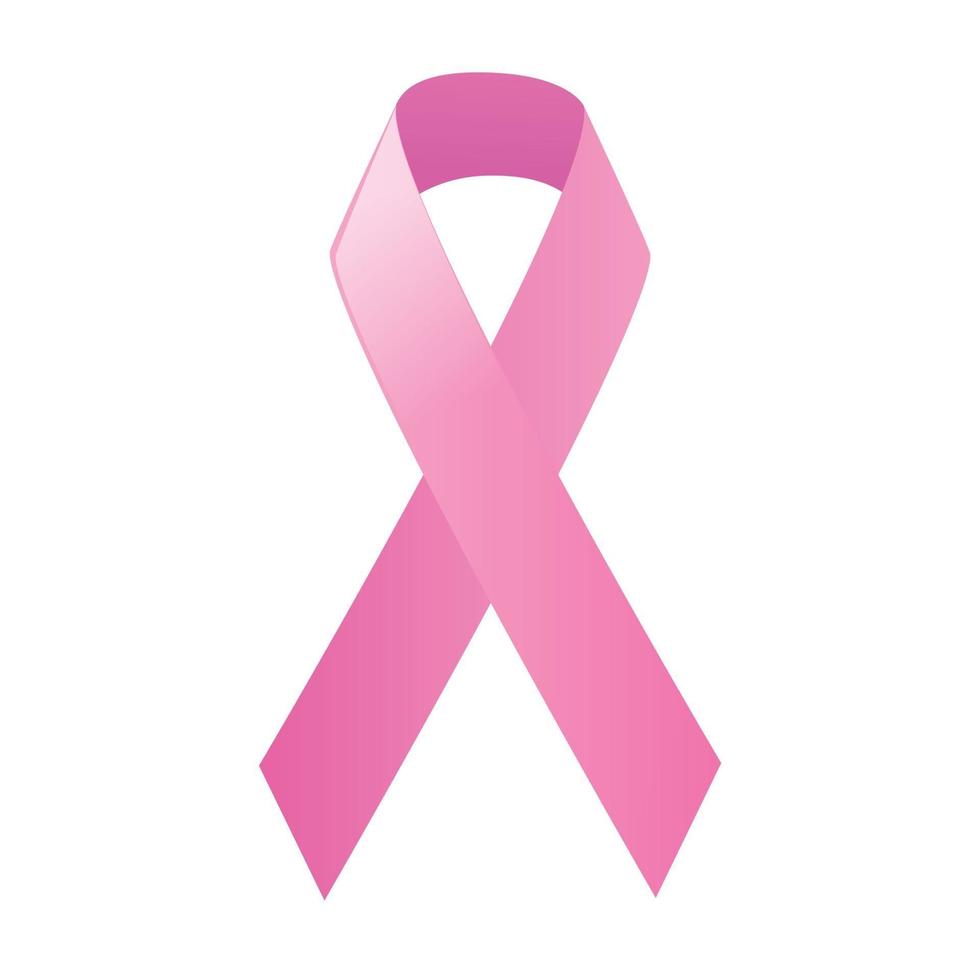 pink ribbon symbolic vector