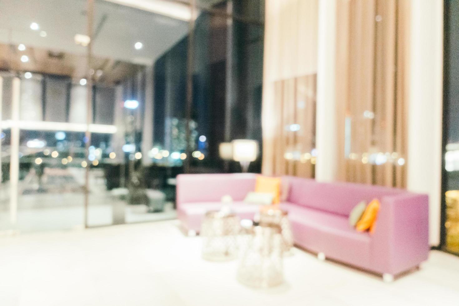 Abstract blur and defocused luxury hotel interior photo