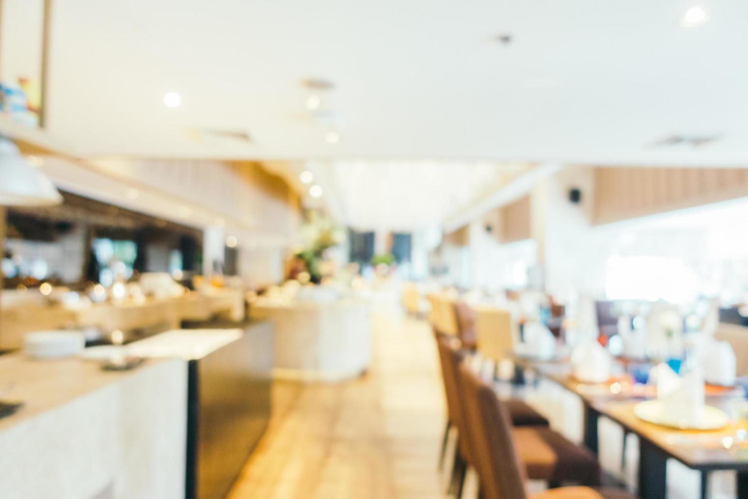 Abstract blur and defocused restaurant interior photo