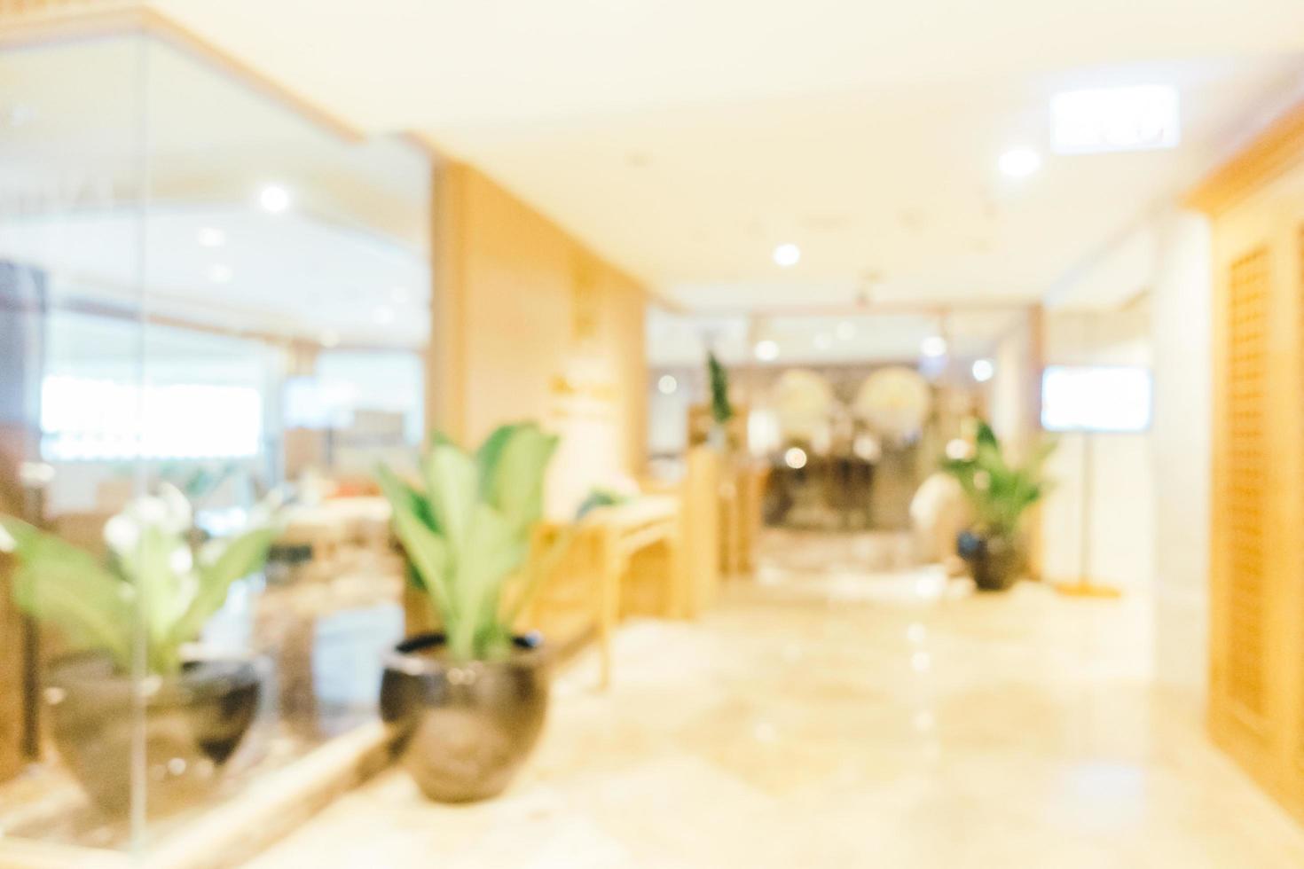 Abstract blur and defocused luxury hotel interior photo