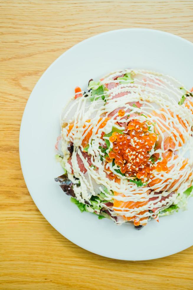 Seafood sashimi salad photo