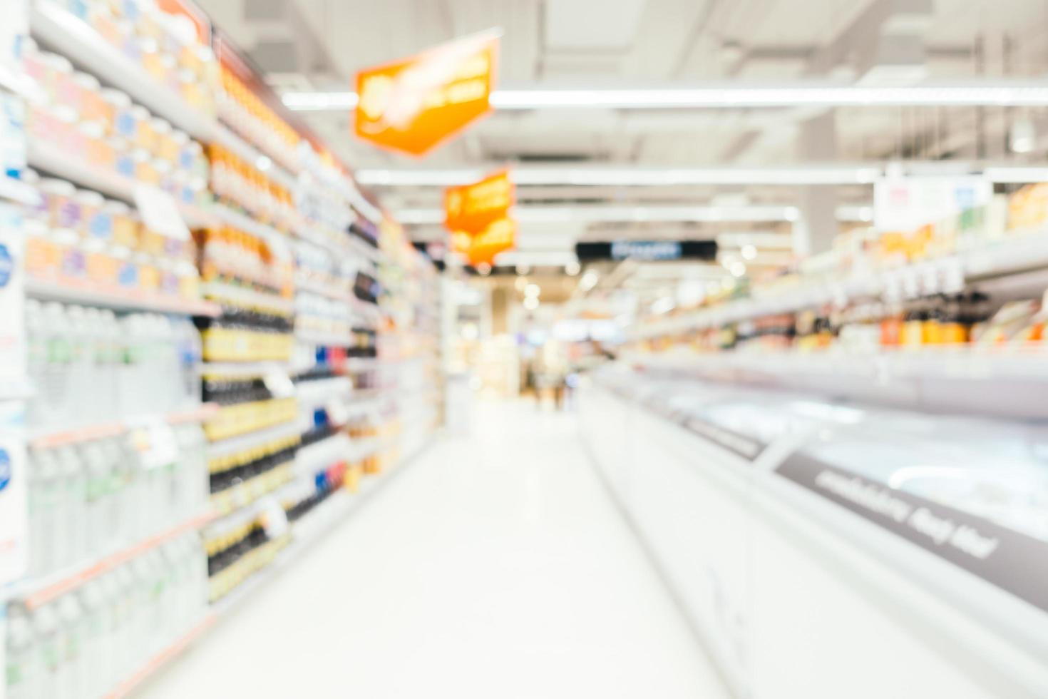 Abstract blur and defocused supermarket photo