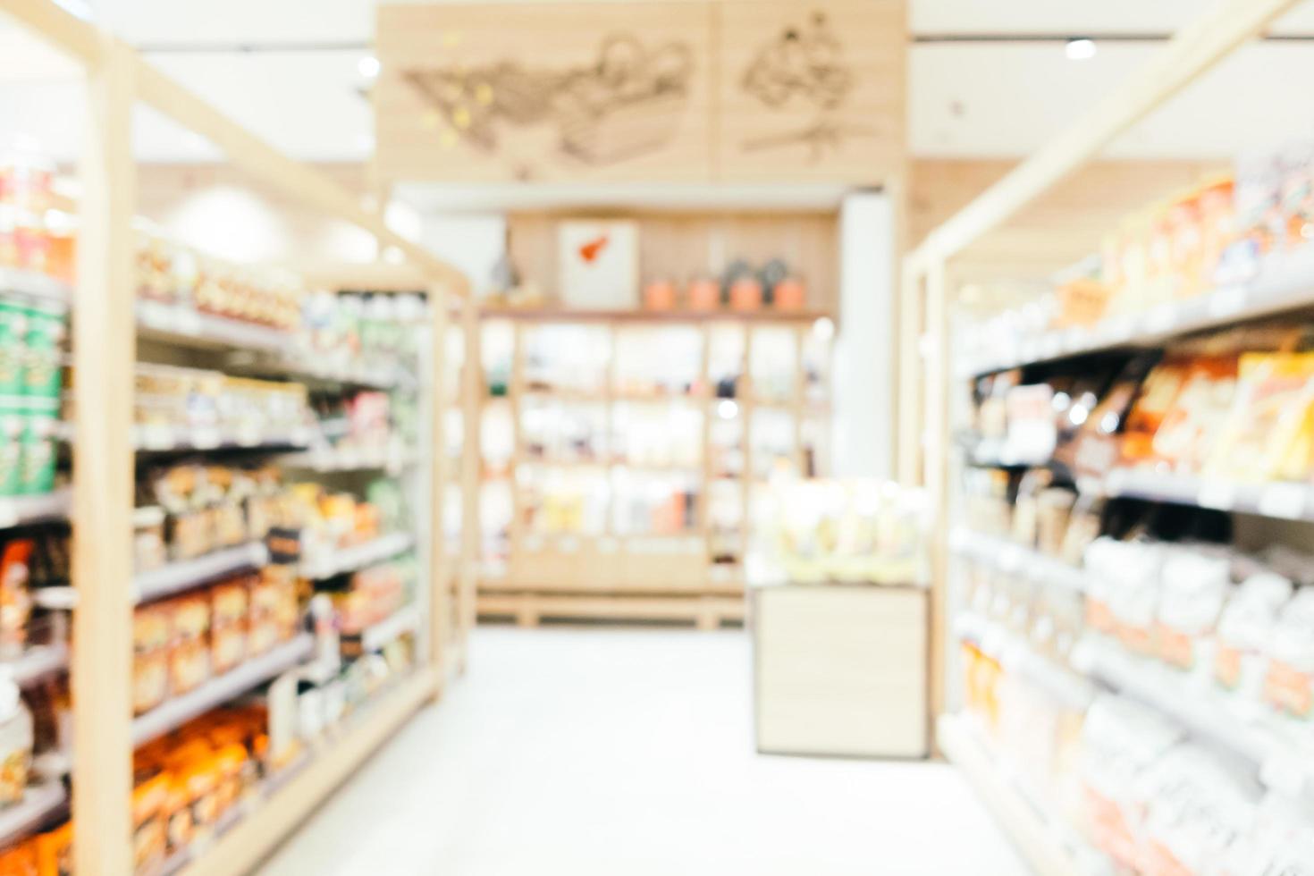 Abstract blur and defocused supermarket photo