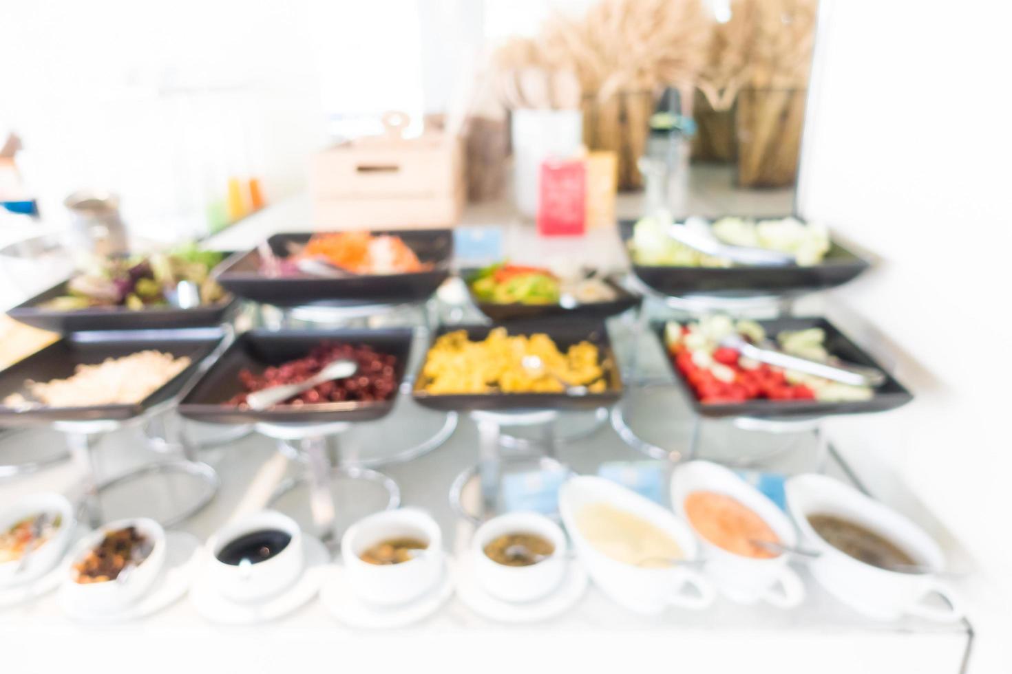 Abstract blur and defocused catering buffet photo