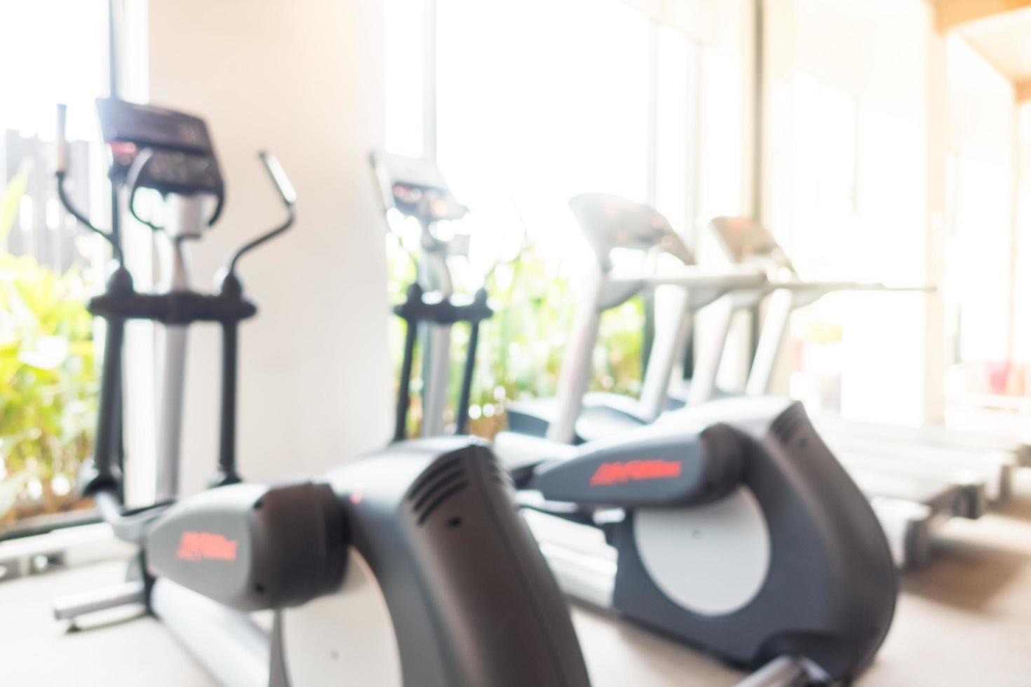 Abstract blur gym and fitness room photo