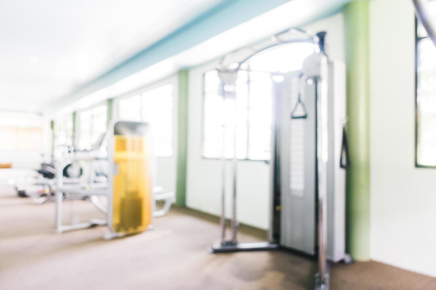 Abstract blur gym and fitness room photo