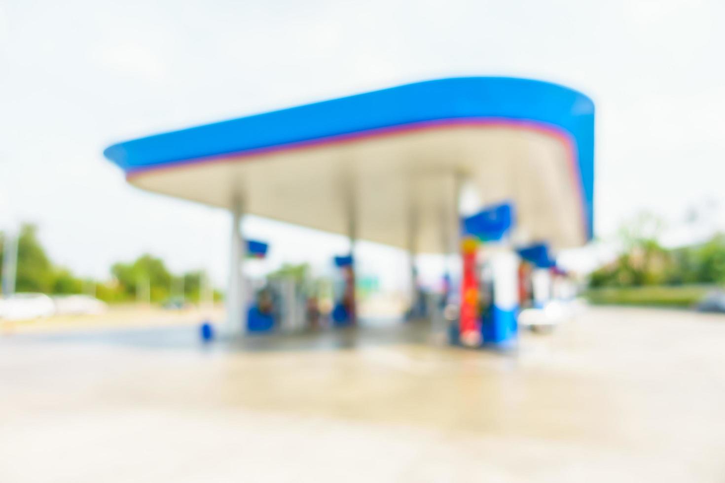 Blur gas station photo