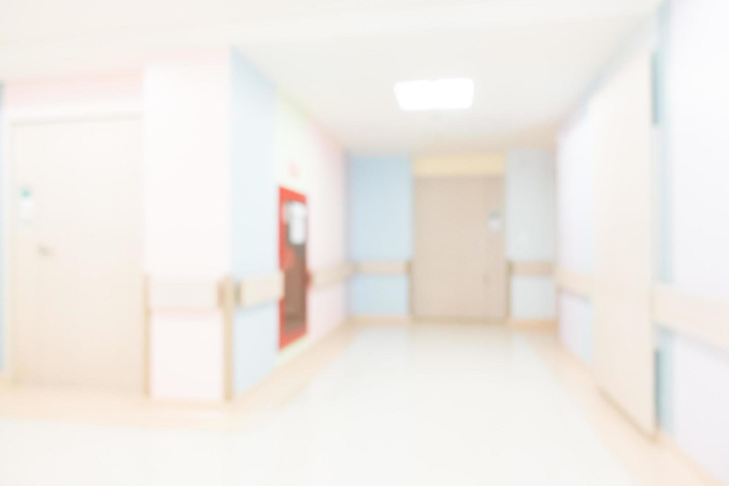 Desenfoque abstracto interior del hospital y la clínica foto
