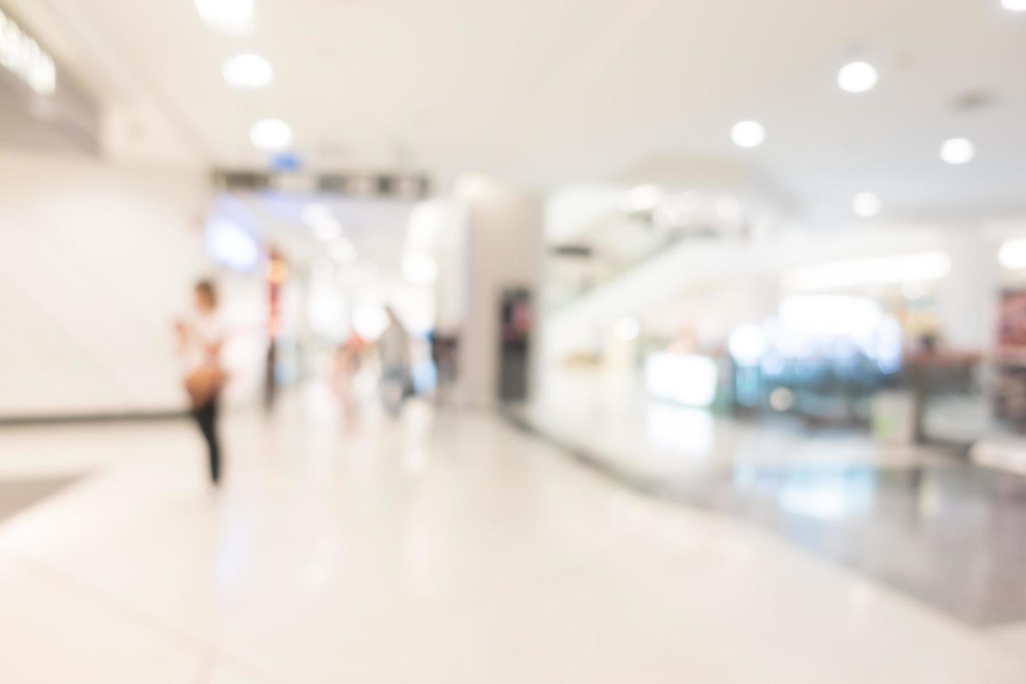 Abstract blur shopping mall photo