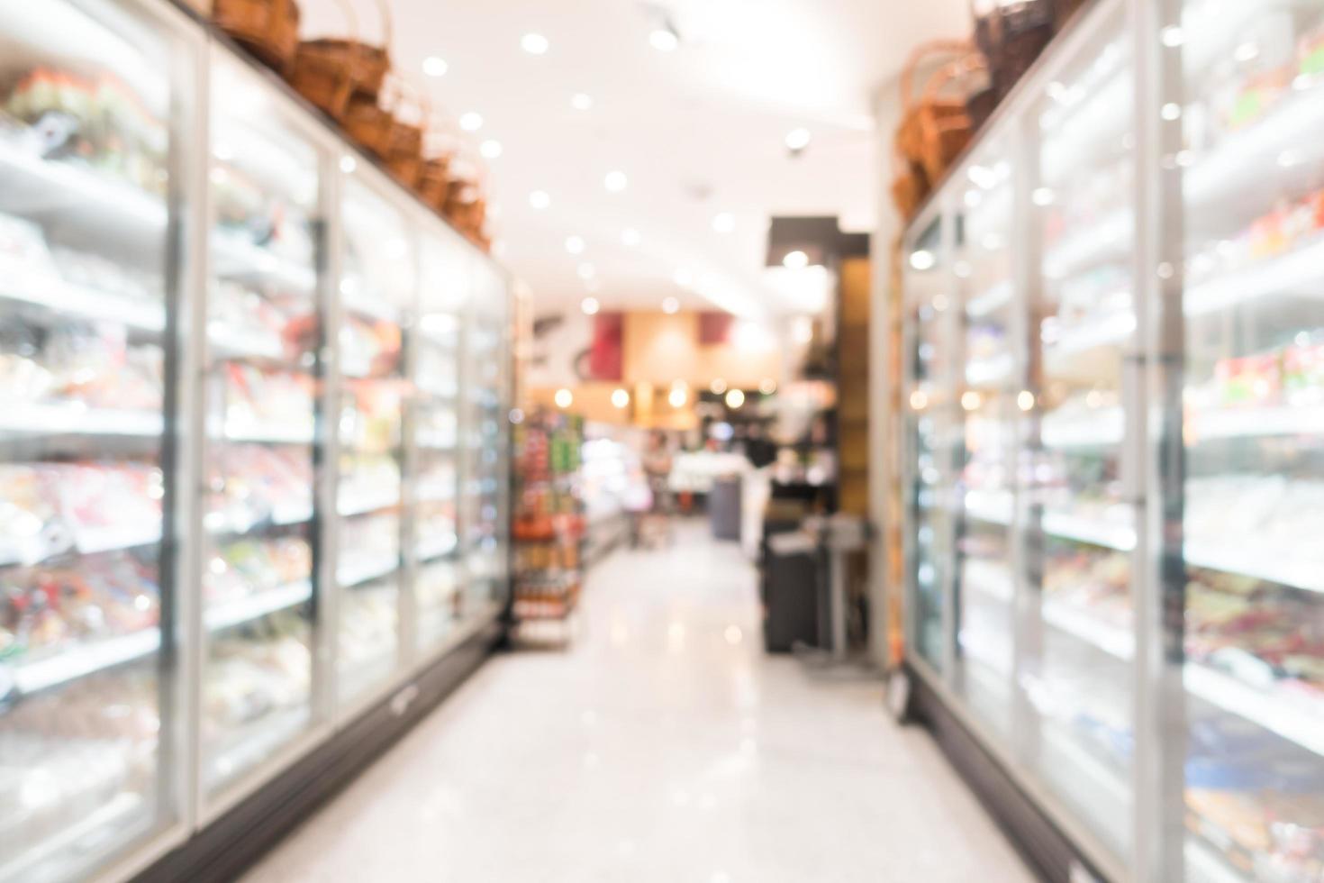 Abstract blur and defocused supermarket photo