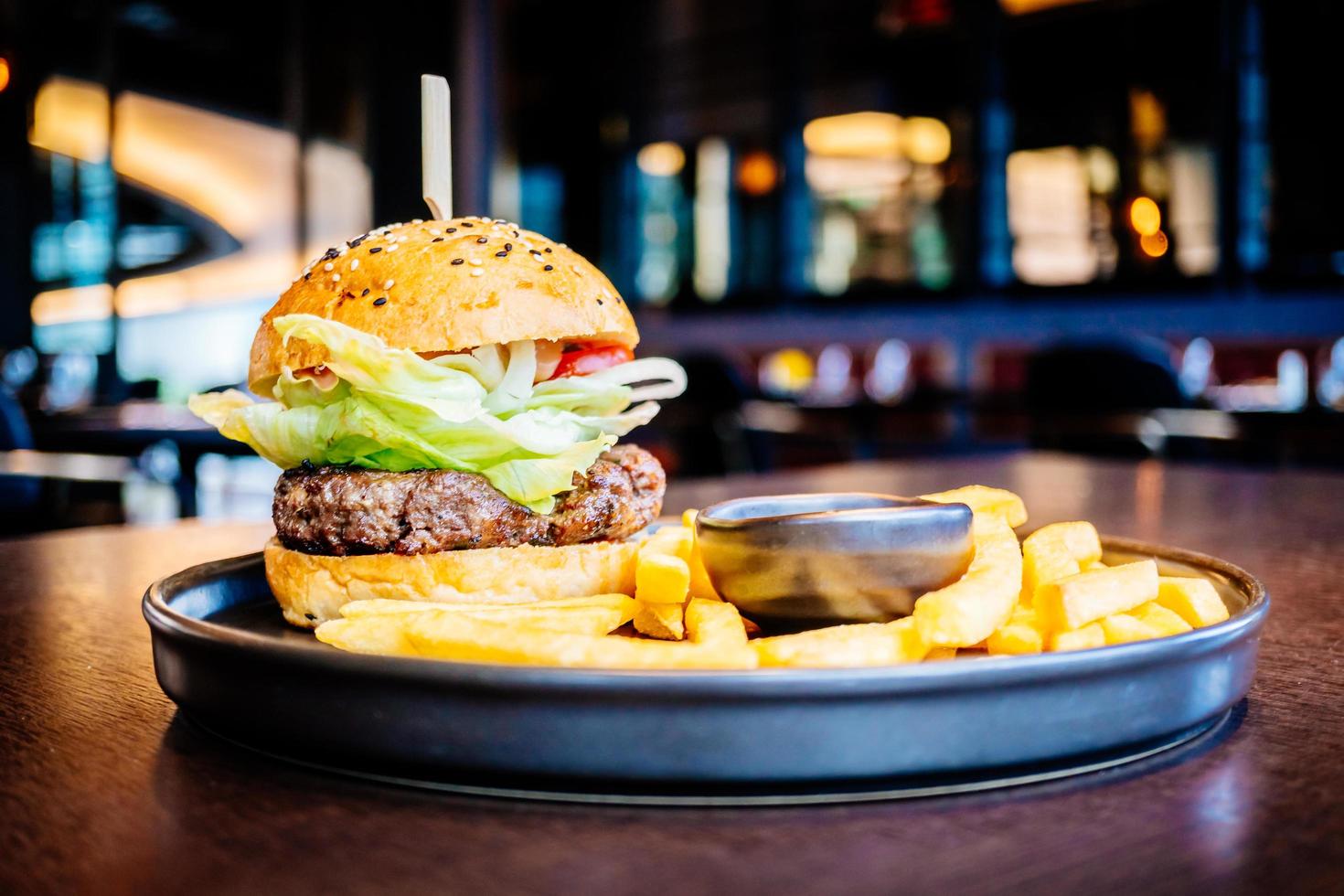 hamburguesa de carne de res foto