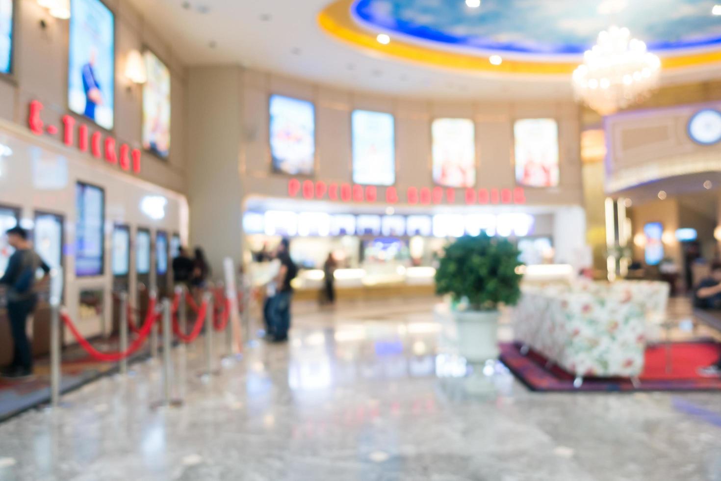 Abstract blur shopping mall photo