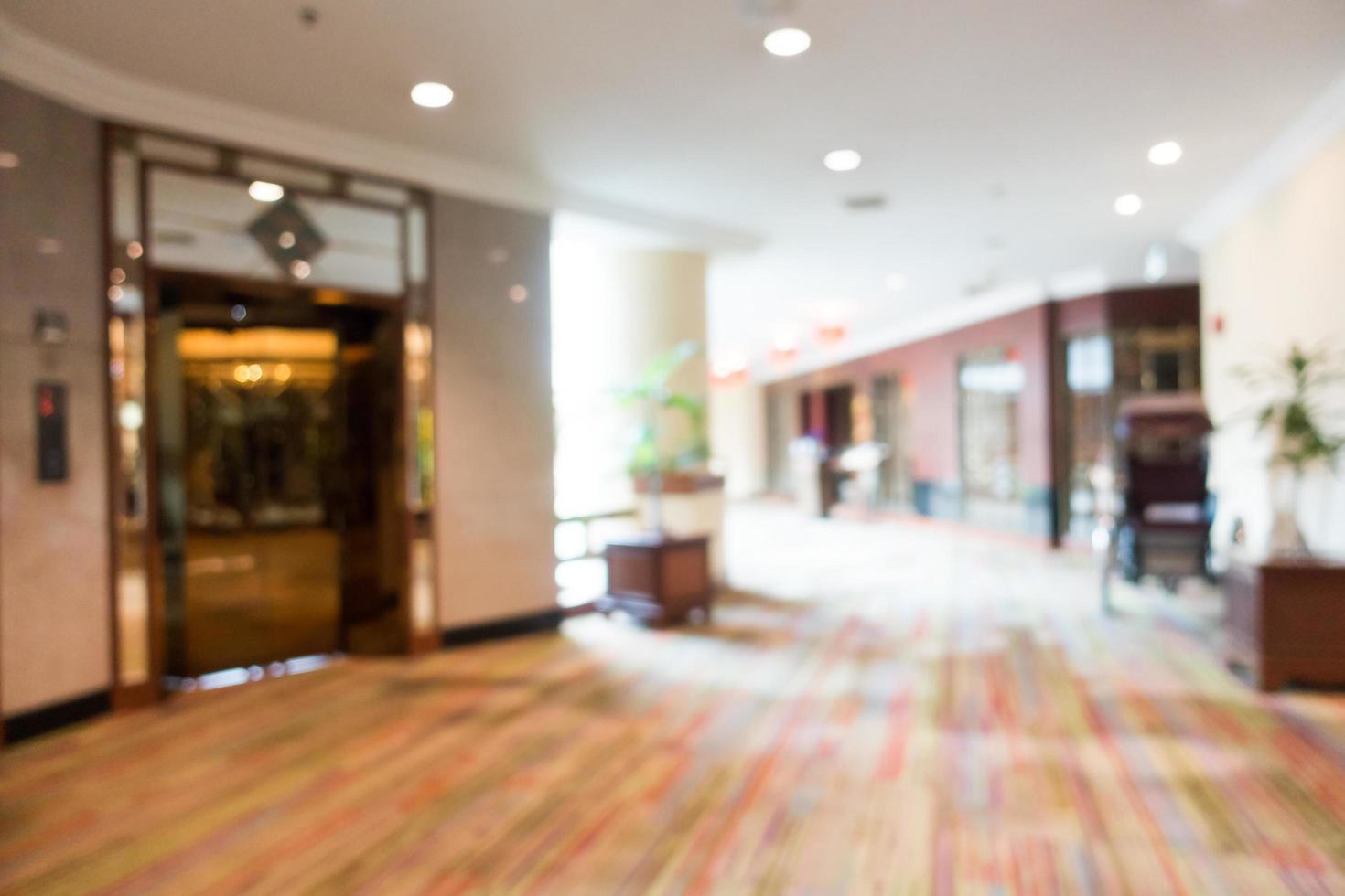 Abstract blur and defocused luxury hotel and lobby interior photo