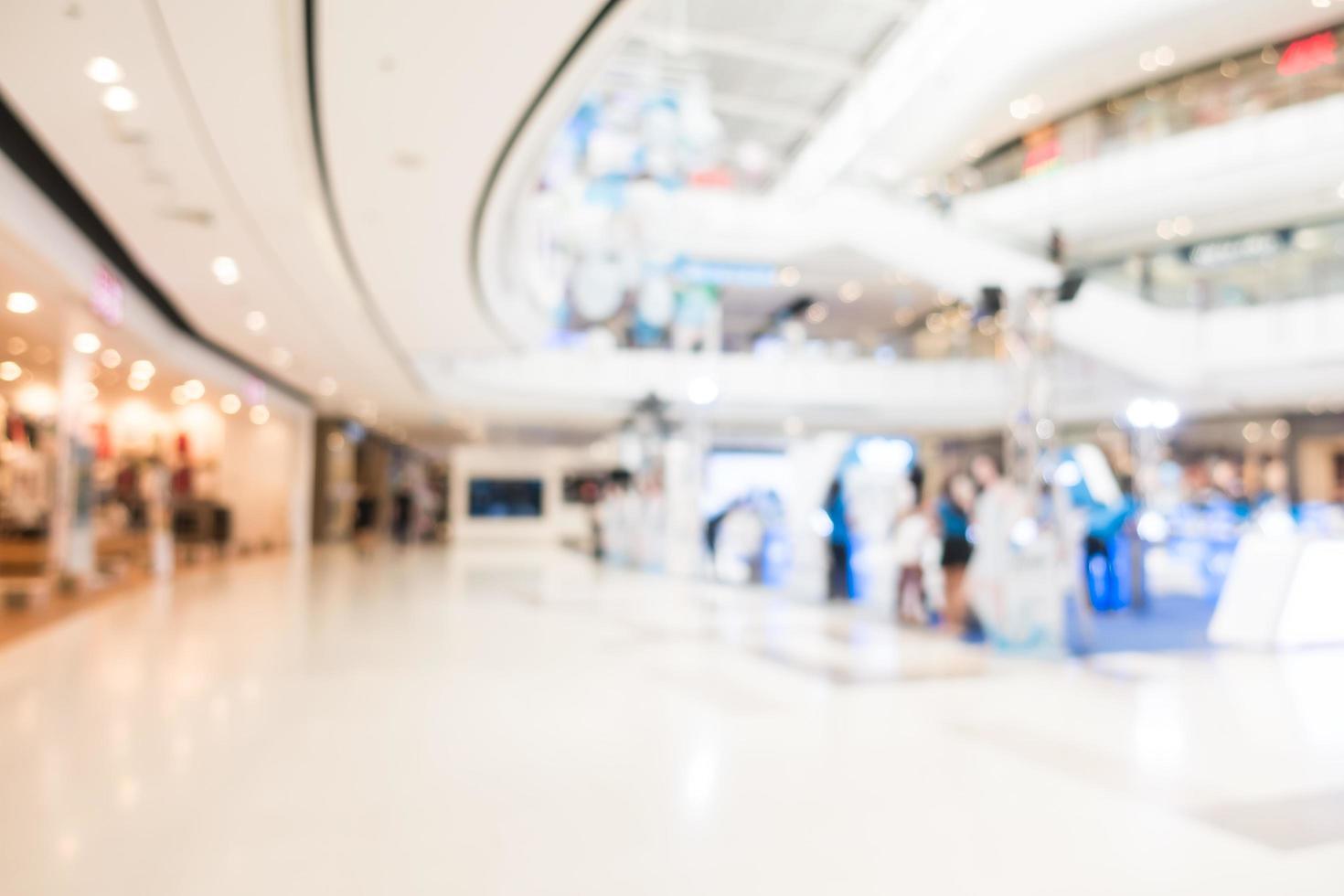 Abstract blur shopping mall photo