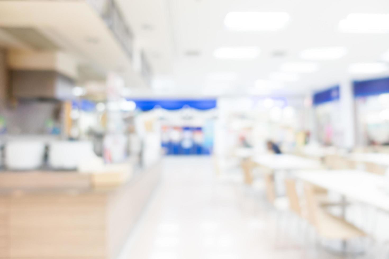Abstract blur shopping mall photo