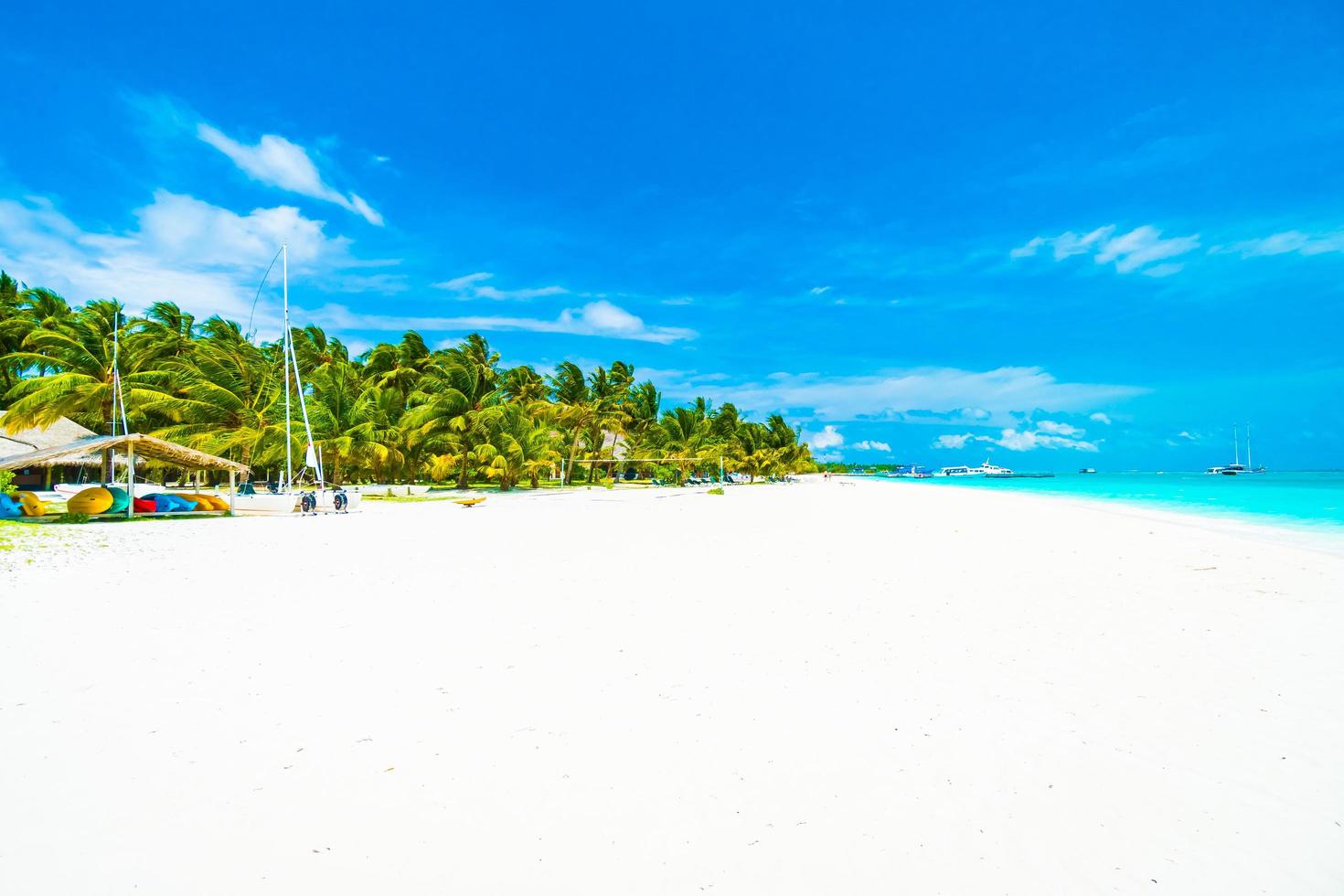 hermosa isla de maldivas foto