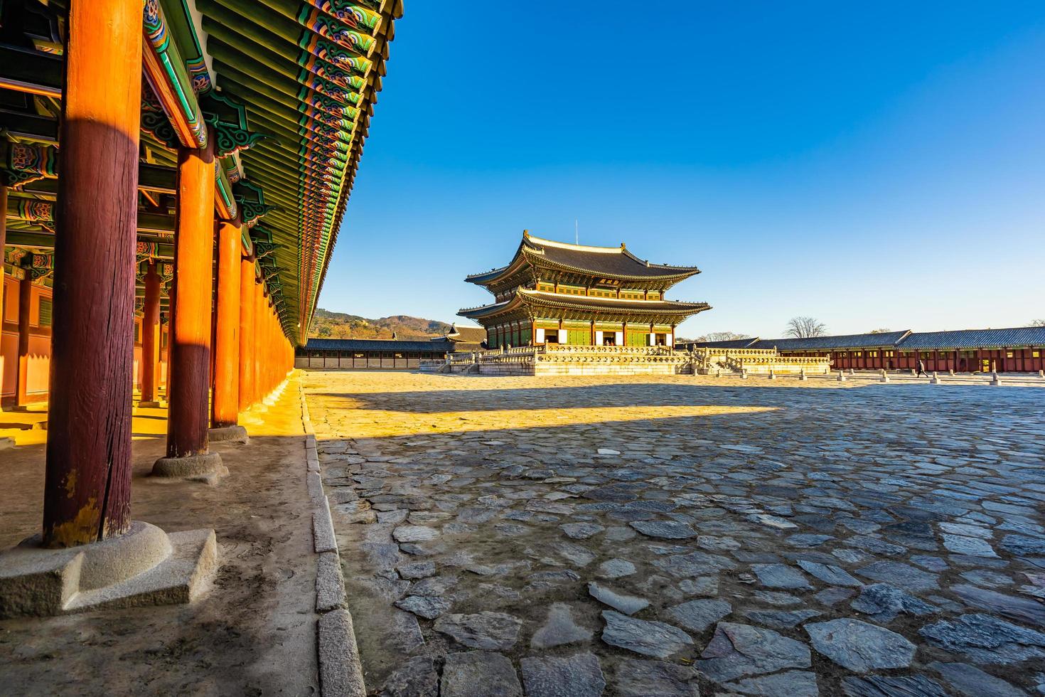 Gyeongbokgung palace in South Korea photo