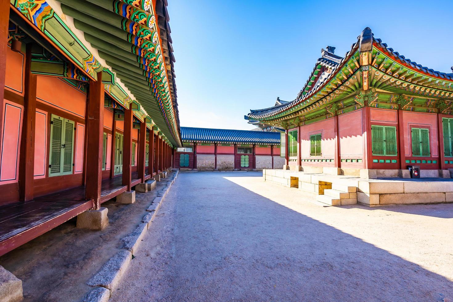 palacio gyeongbokgung en corea del sur foto