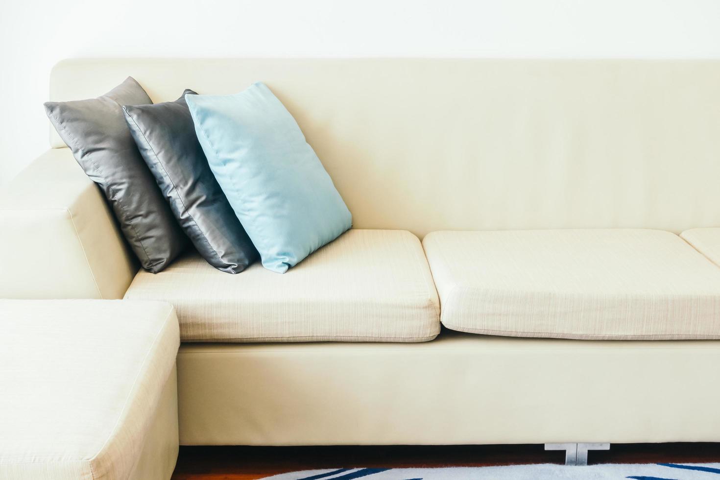 Pillow on sofa photo