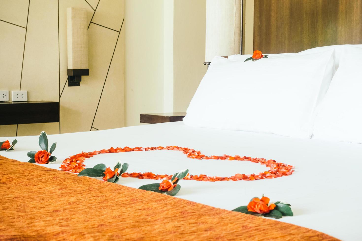 Honeymoon bed interior photo