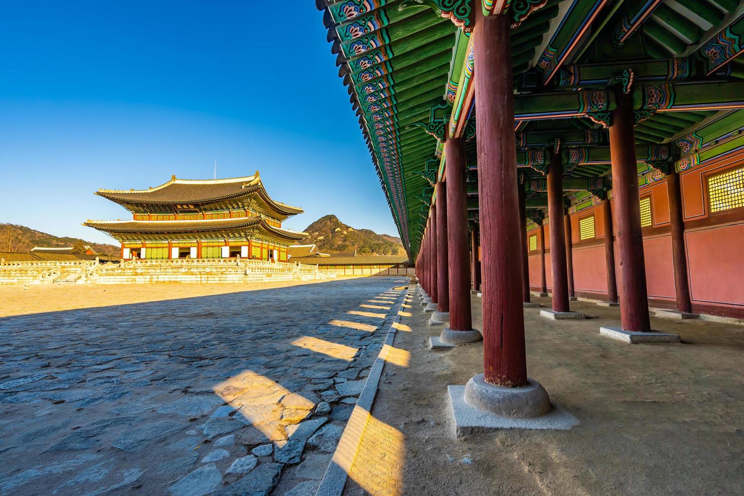 Gyeongbokgung palace in South Korea photo