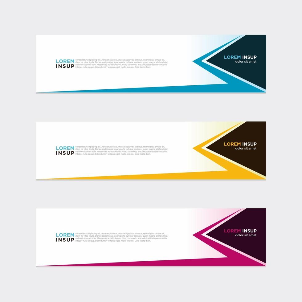 Modern vector banner web background abstract design template