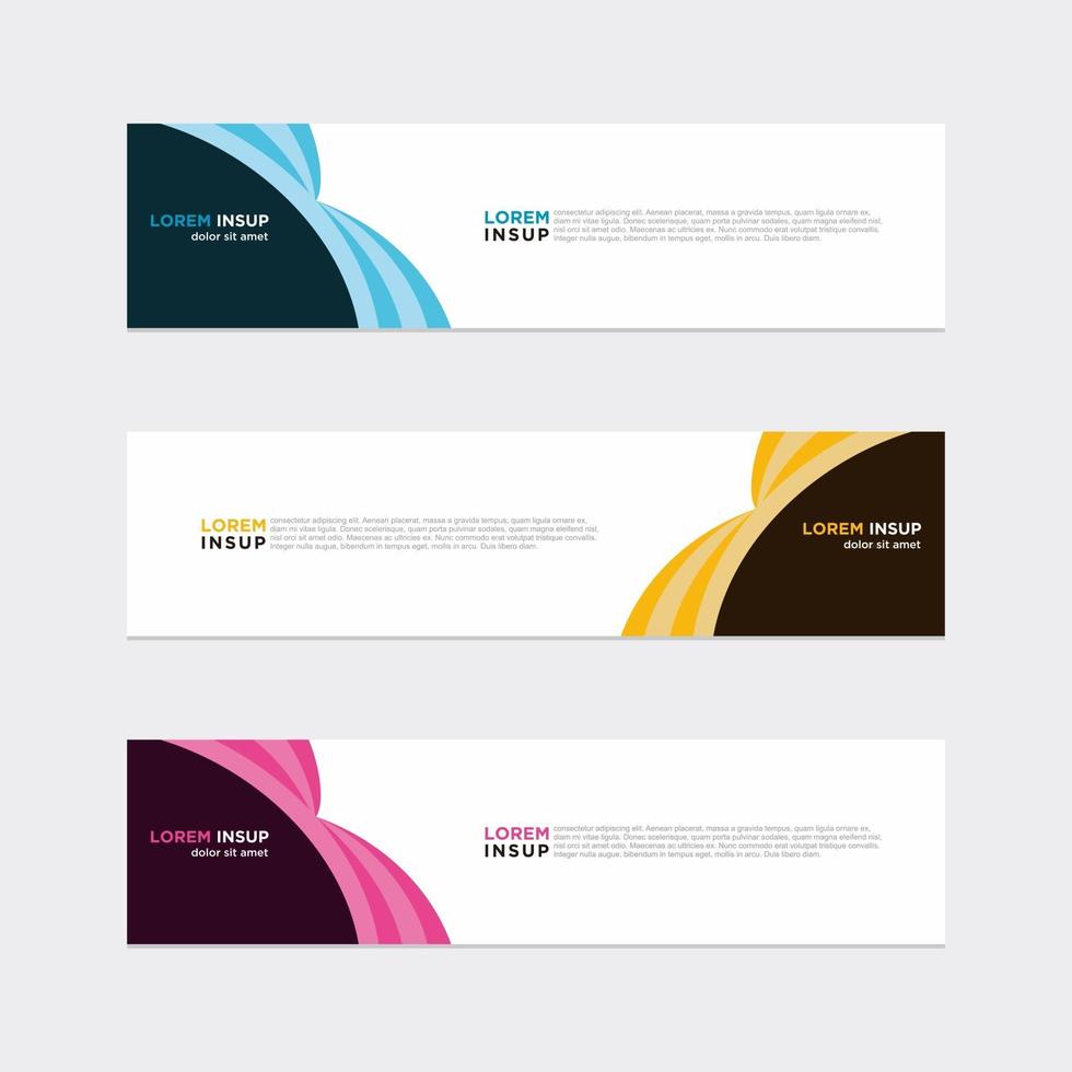 Modern vector banner web background abstract design template