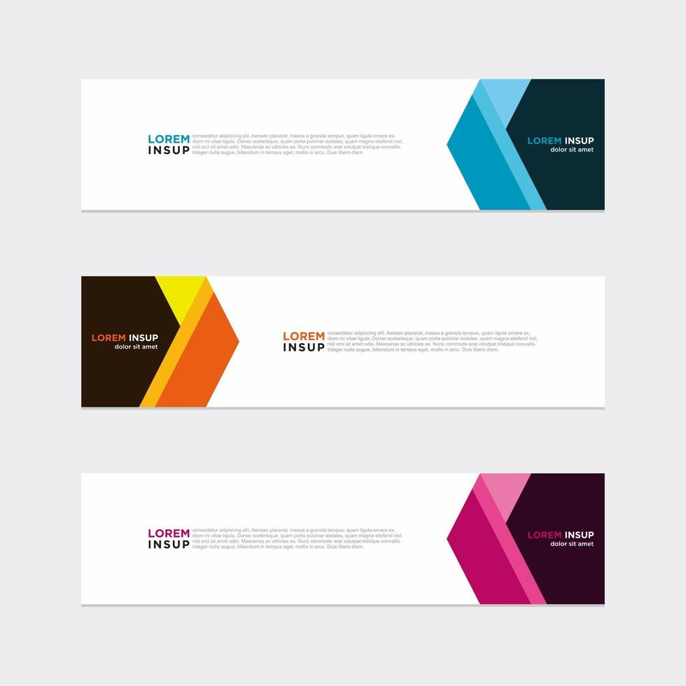 Modern vector banner web background abstract design template