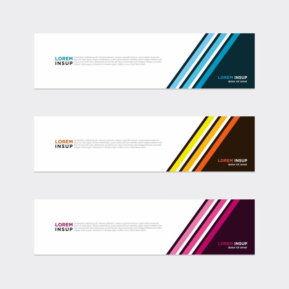 Modern vector banner web background abstract design template