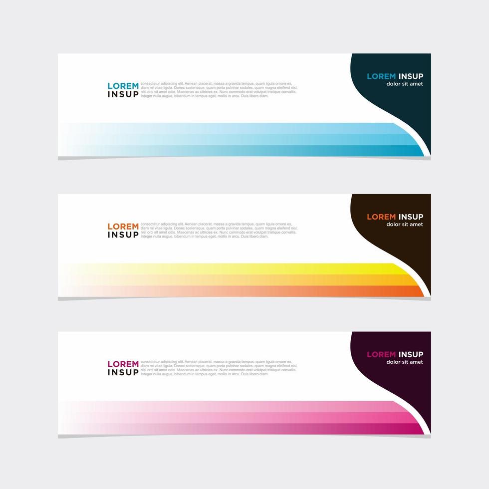 Modern vector banner web background abstract design template