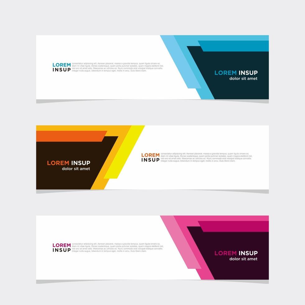 Modern vector banner web background abstract design template