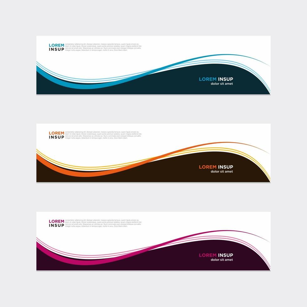 Modern vector banner web background abstract design template