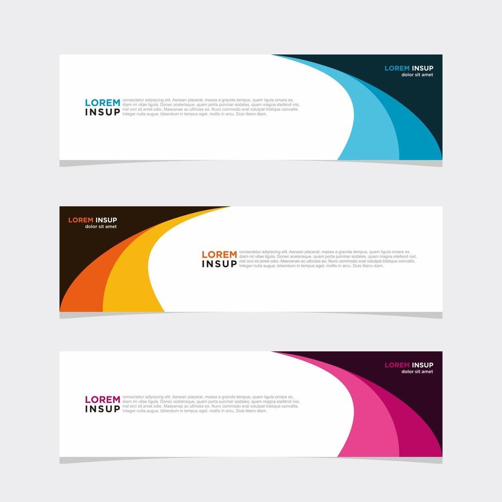 Modern vector banner web background abstract design template