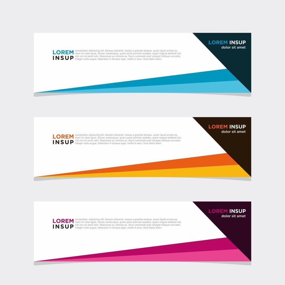 Modern vector banner web background abstract design template