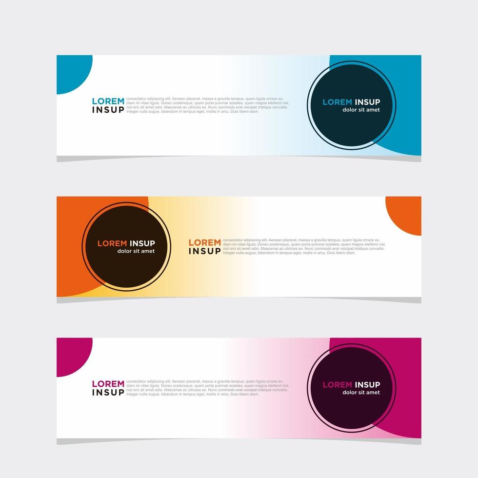 Modern vector banner web background abstract design template