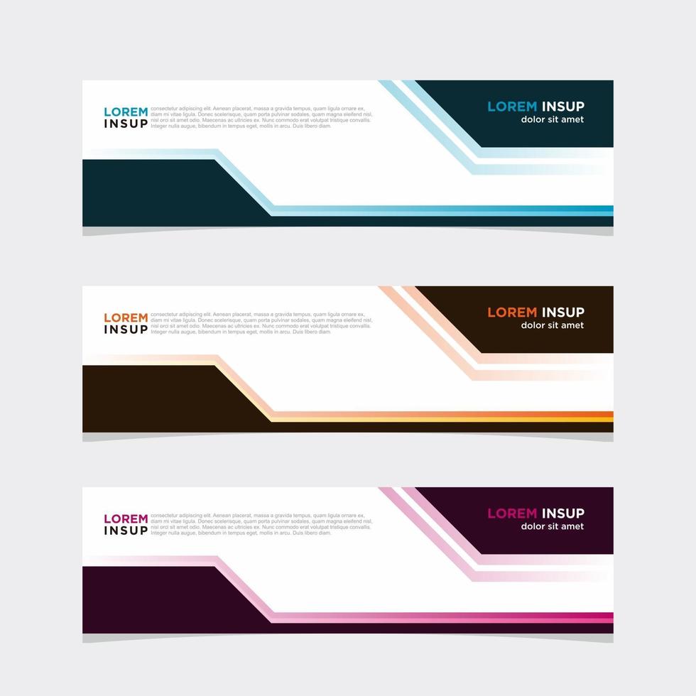 Modern vector banner web background abstract design template