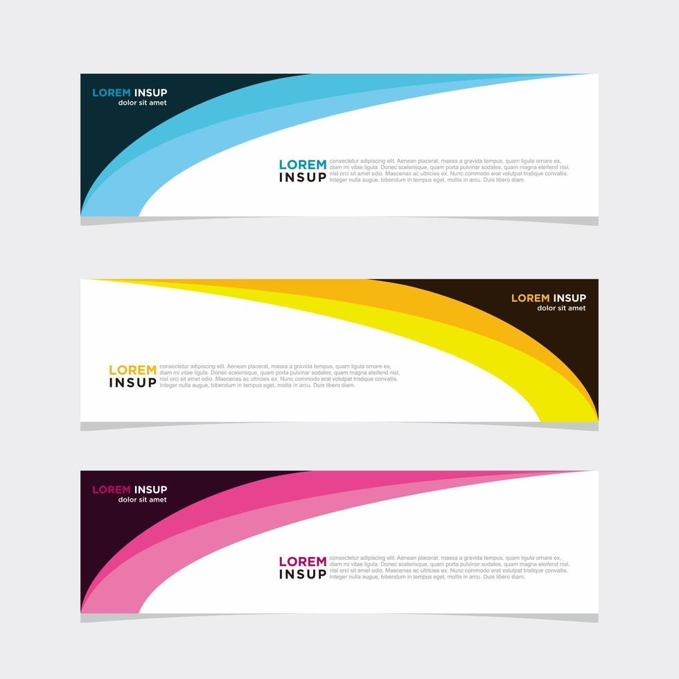 Modern vector banner web background abstract design template