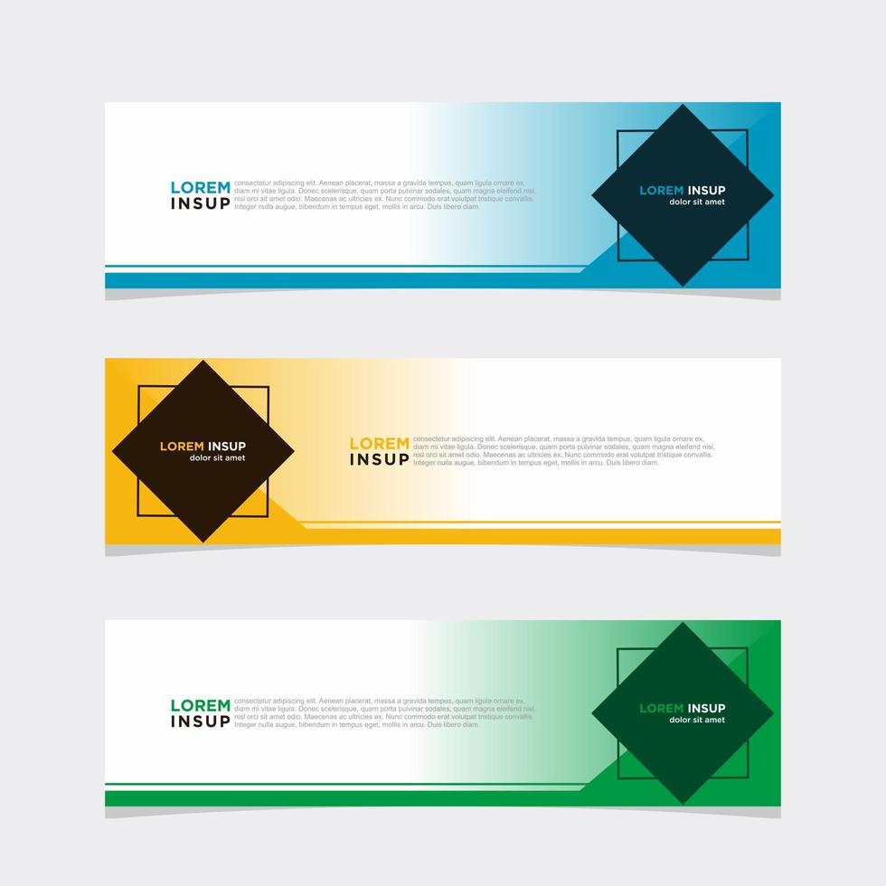 Modern vector banner web background abstract design template