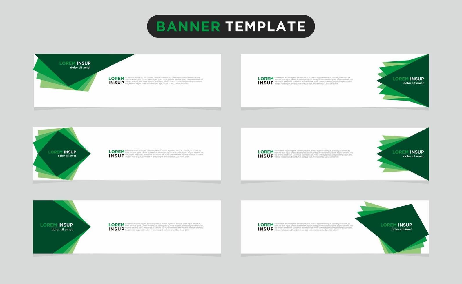 Modern vector banner web background abstract design template